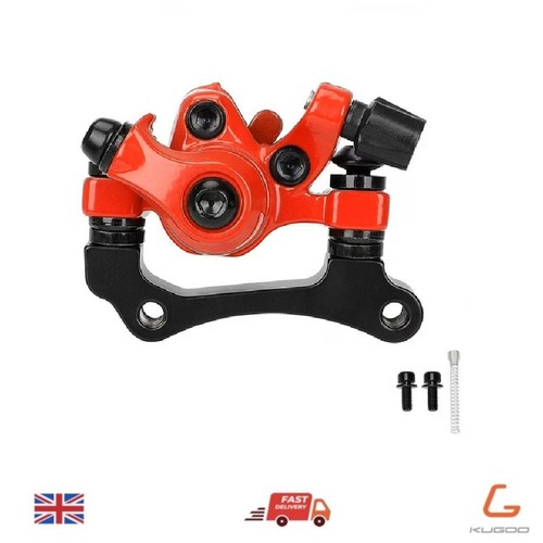 Red brake caliper - brake, disc